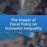The Impact of Fiscal Policy on Economic Inequality
