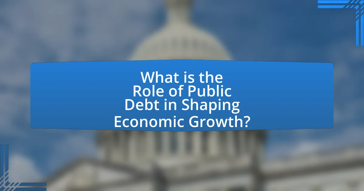 What is the Role of Public Debt in Shaping Economic Growth?